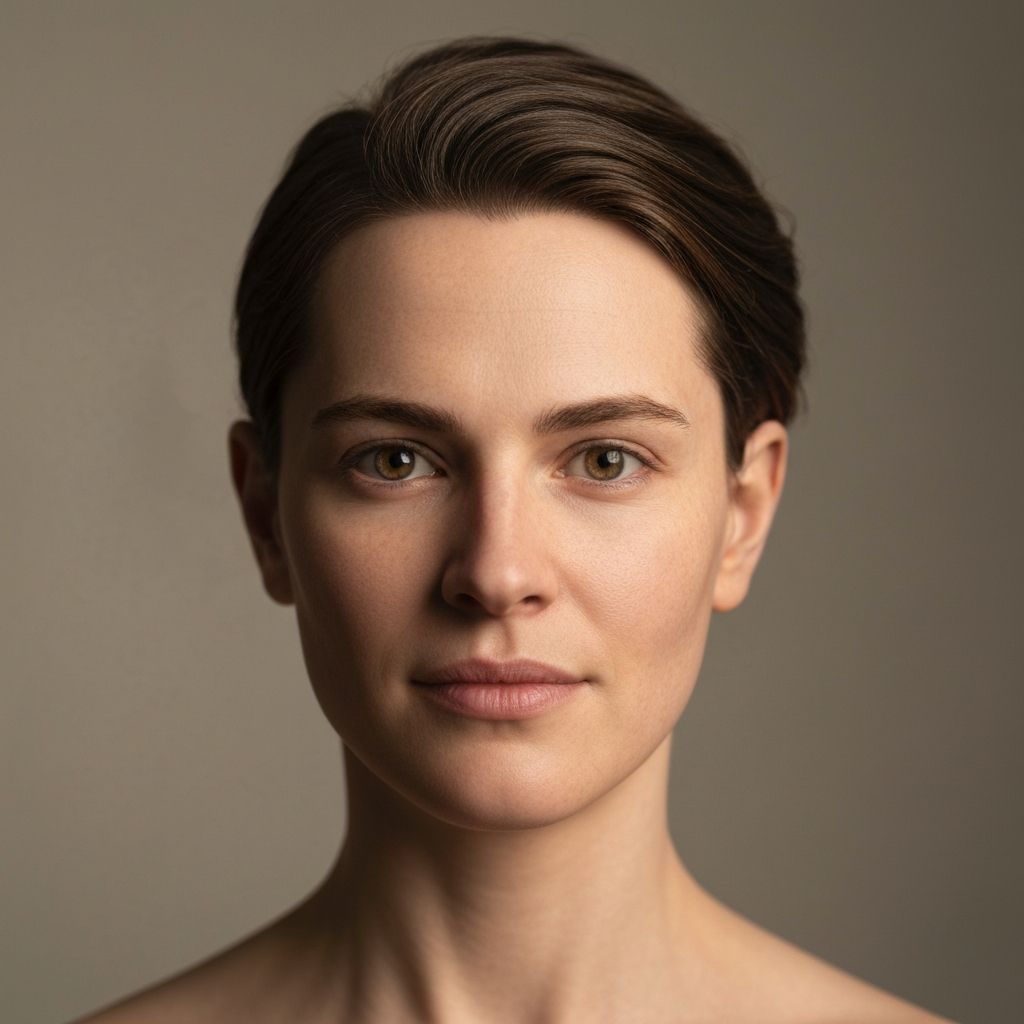 An AI uncropped photo showing the restored top of a person's head