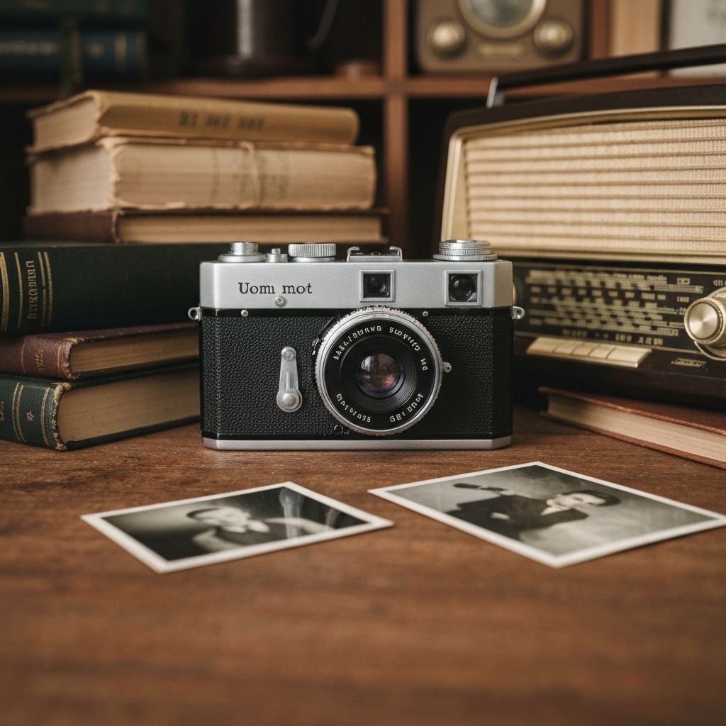 A product photo with distracting background clutter, like power lines or trash.