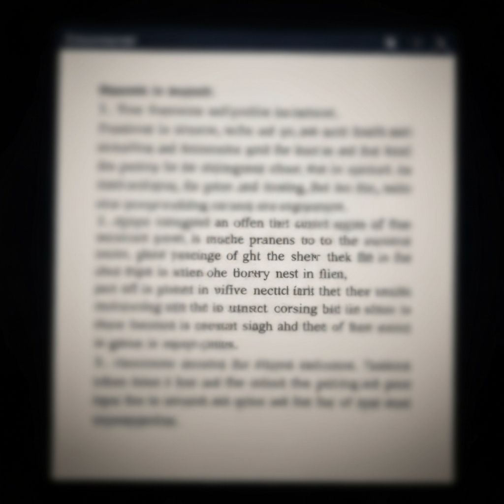 Blurry screenshot with unreadable text