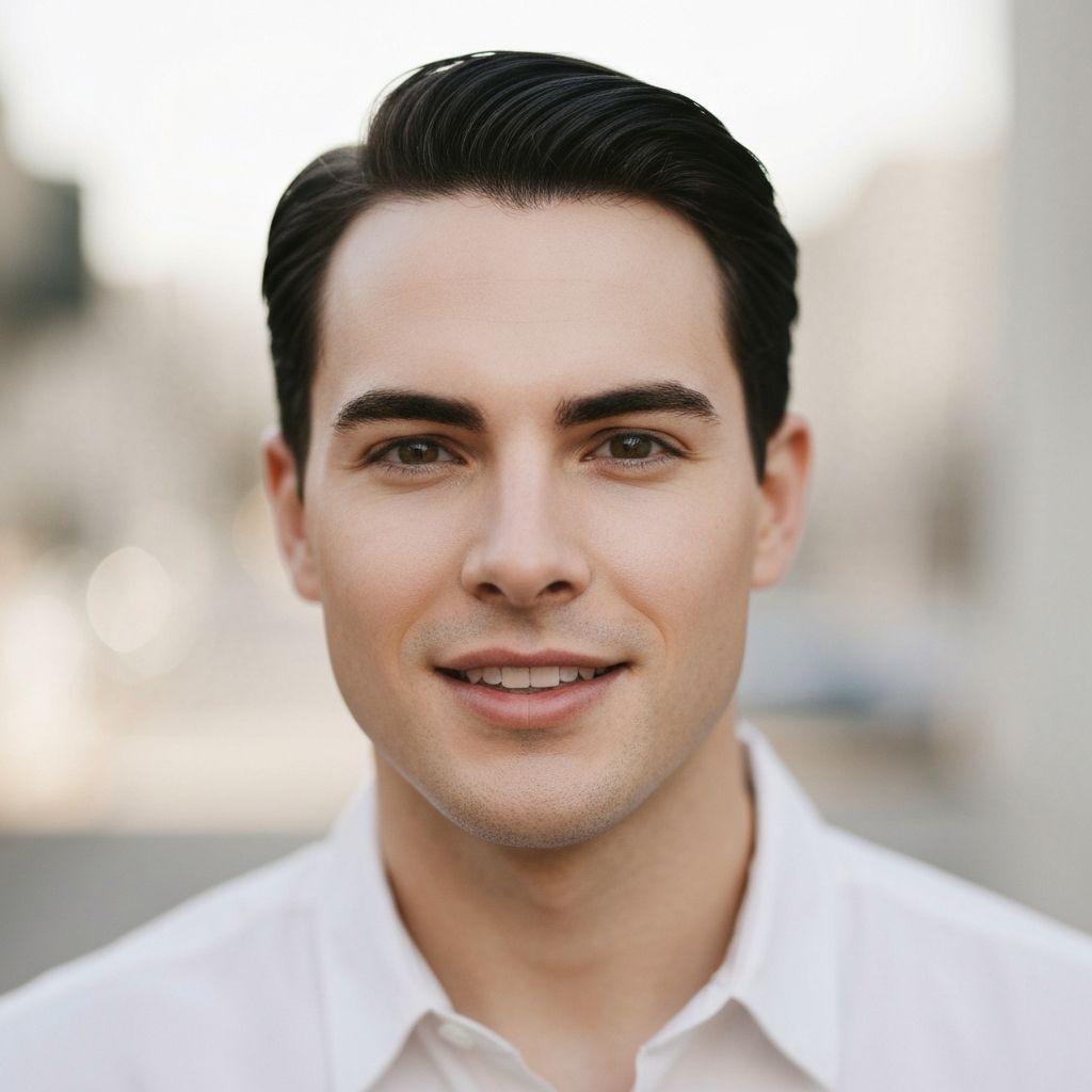 Clear, smooth skin after using free AI blemish remover and photo retoucher