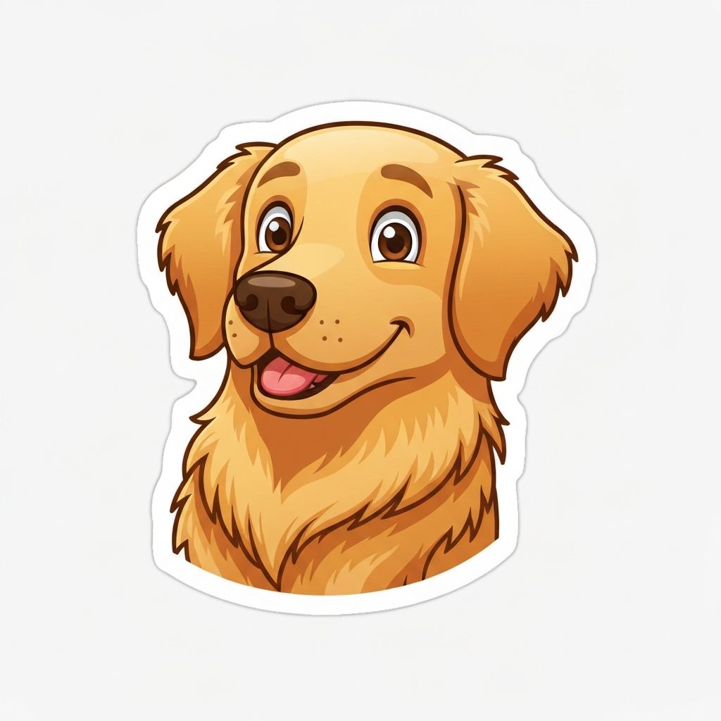 Cute dog emoji maker result with transparent background