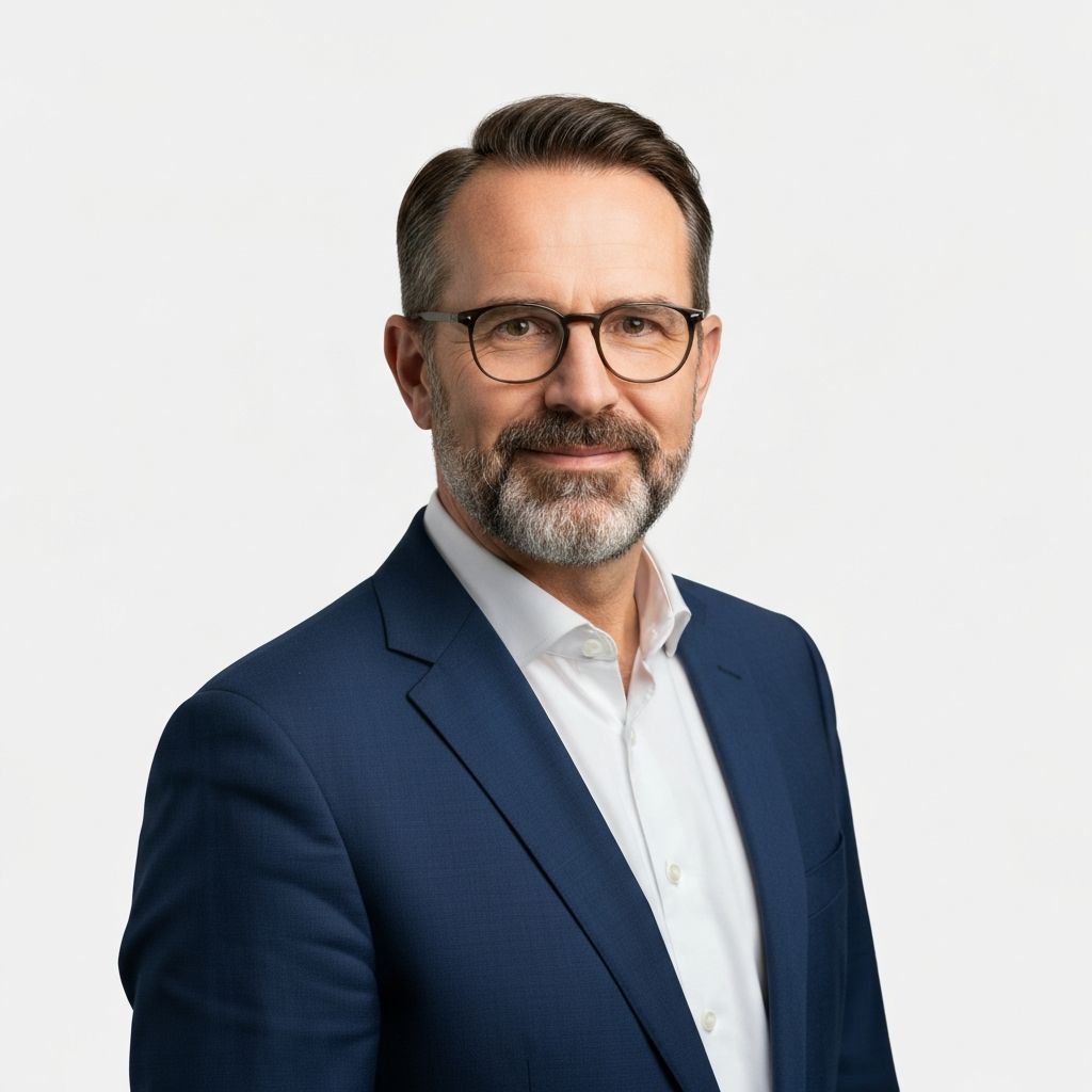 AI background remover creating a transparent background for a professional headshot.