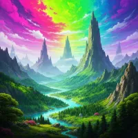 AI Generated Fantasy Landscape