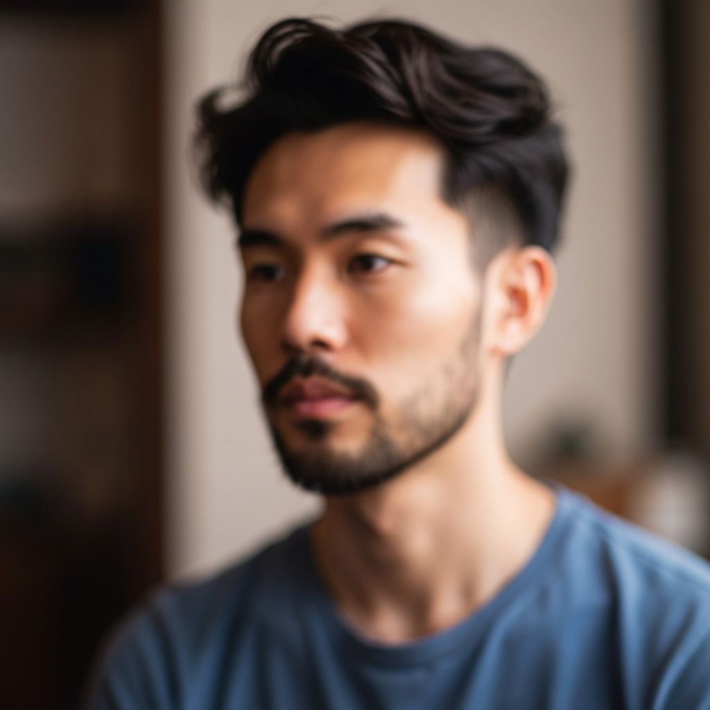 Blurry low resolution portrait before AI upscaling