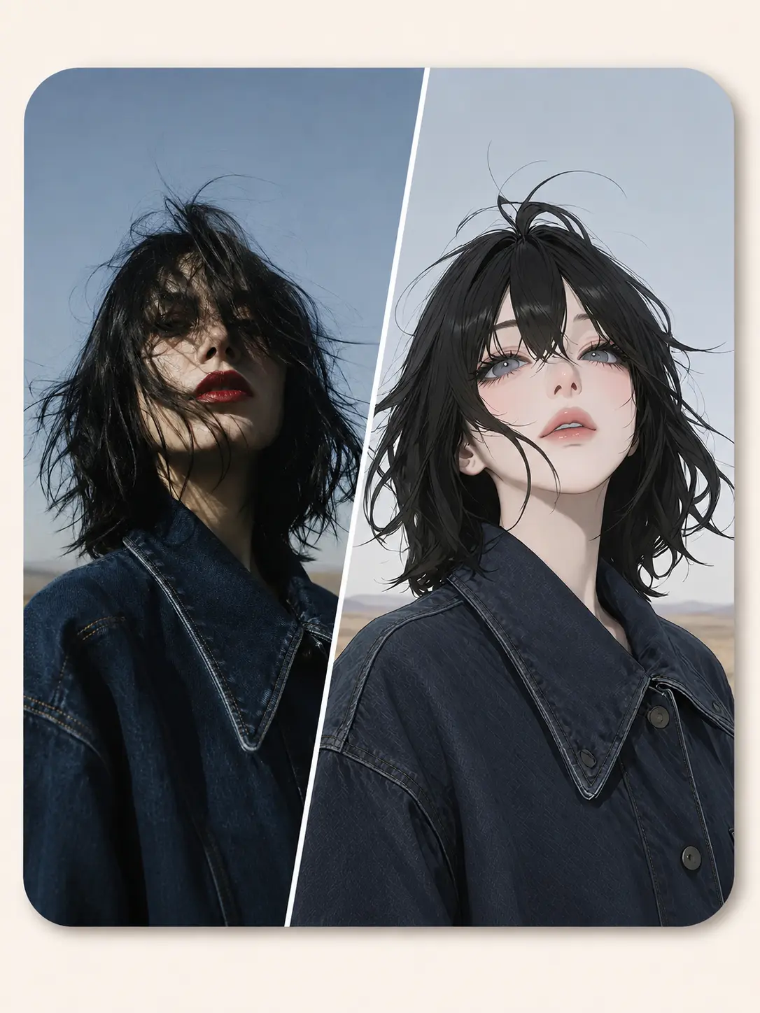 Anime-style artwork preview from ImageHub anime generator.