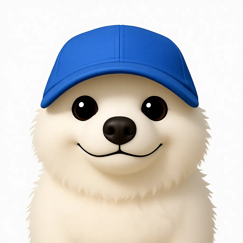 An iOS-style dog emoji generated from the pet photo.