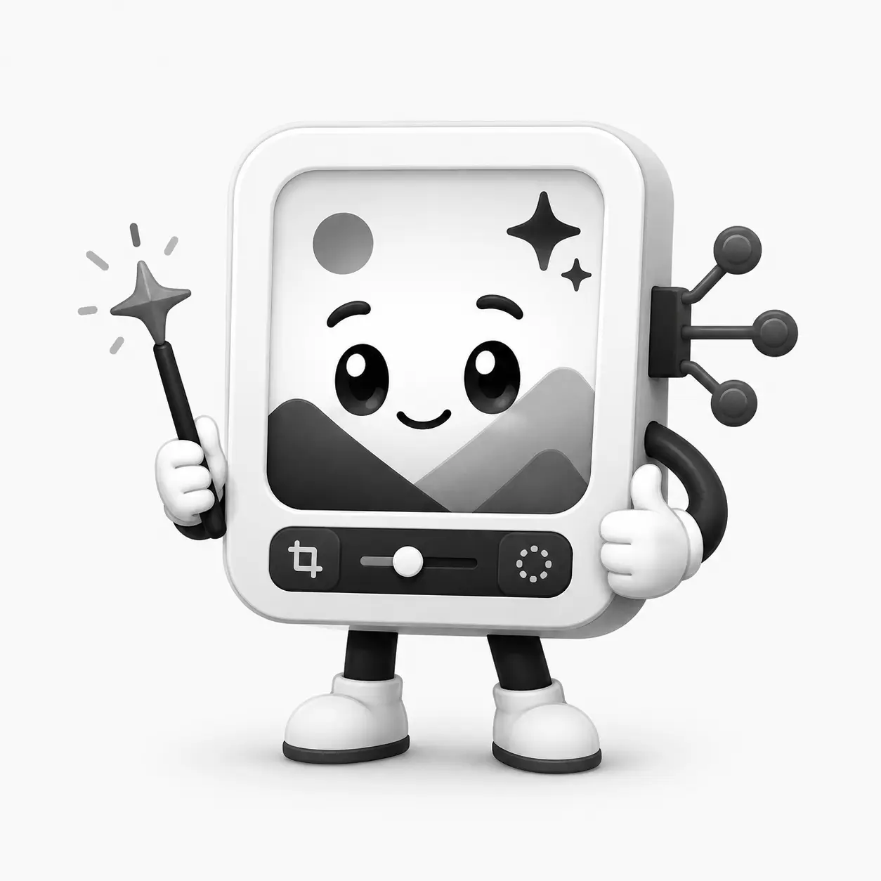 A mascot image before conversion into an iOS-style emoji.
