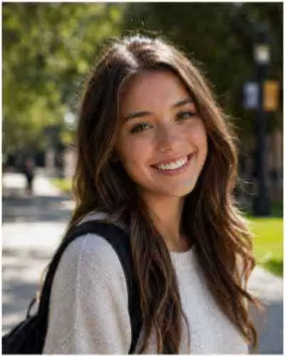 Soft outdoor portrait before AI image upscaling.
