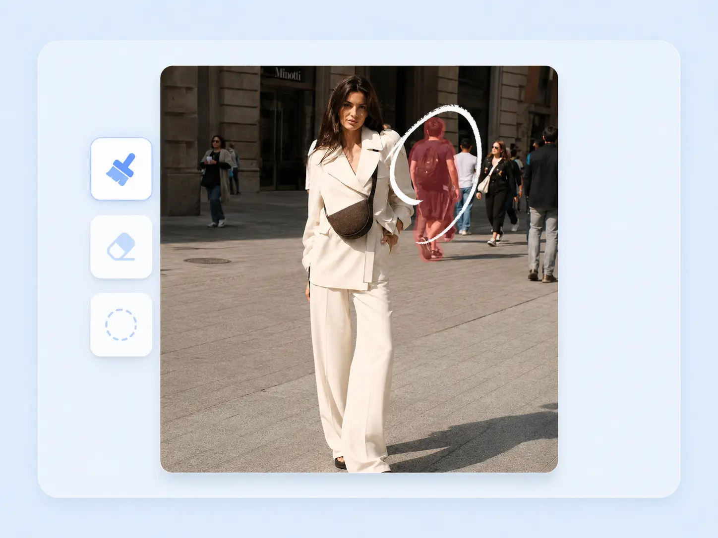 Uploaded sample image after AI object removal cleanup.