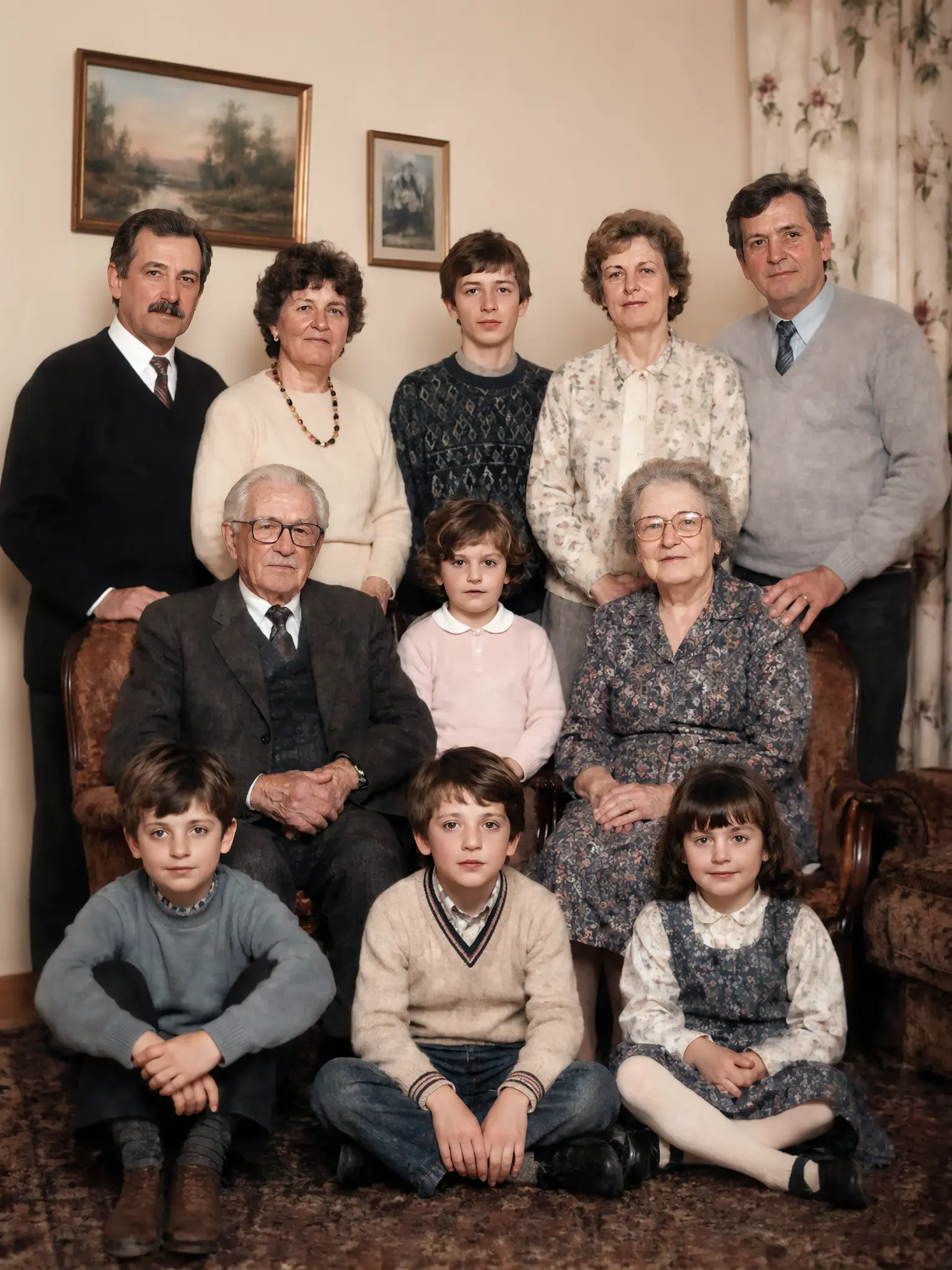 Clearer restored photo with improved contrast after AI photo restoration.