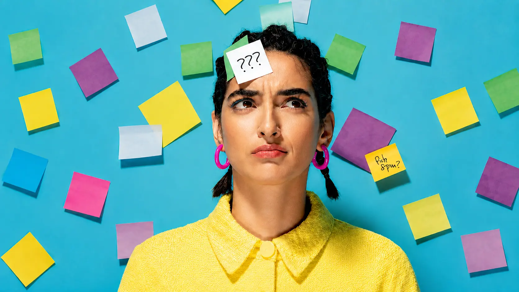 Portrait after the selected sticky notes were removed