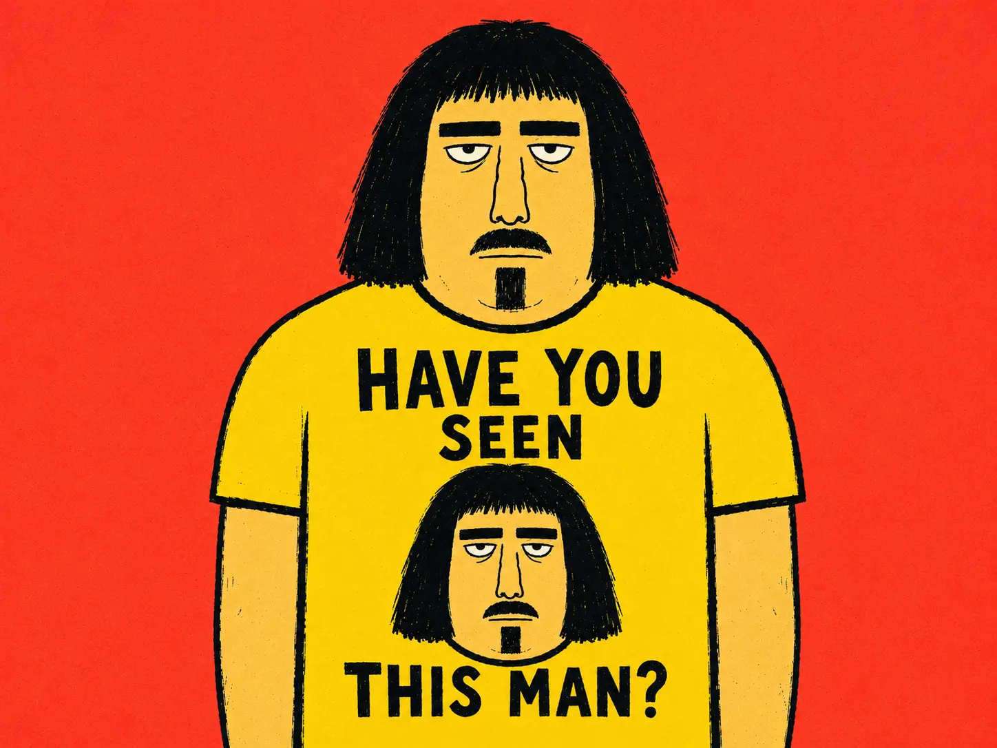The same illustrated poster with clearer characters and lettering.