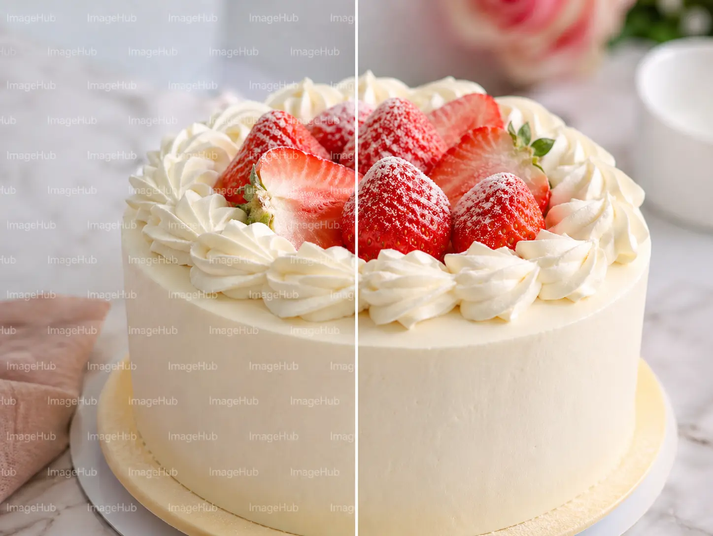 Authorized sample showing a text watermark cleanup use case.