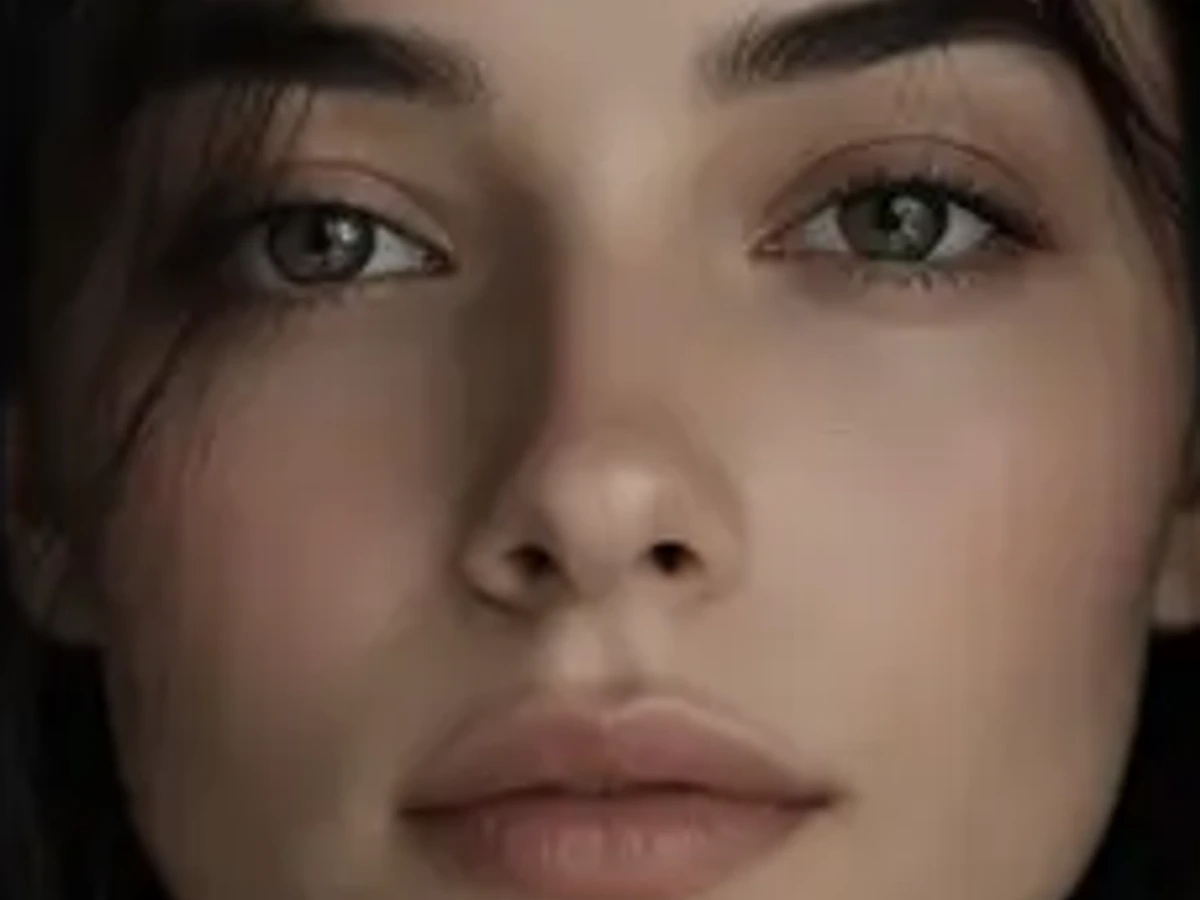 Close portrait prepared as a polished campaign visual for marketing work.