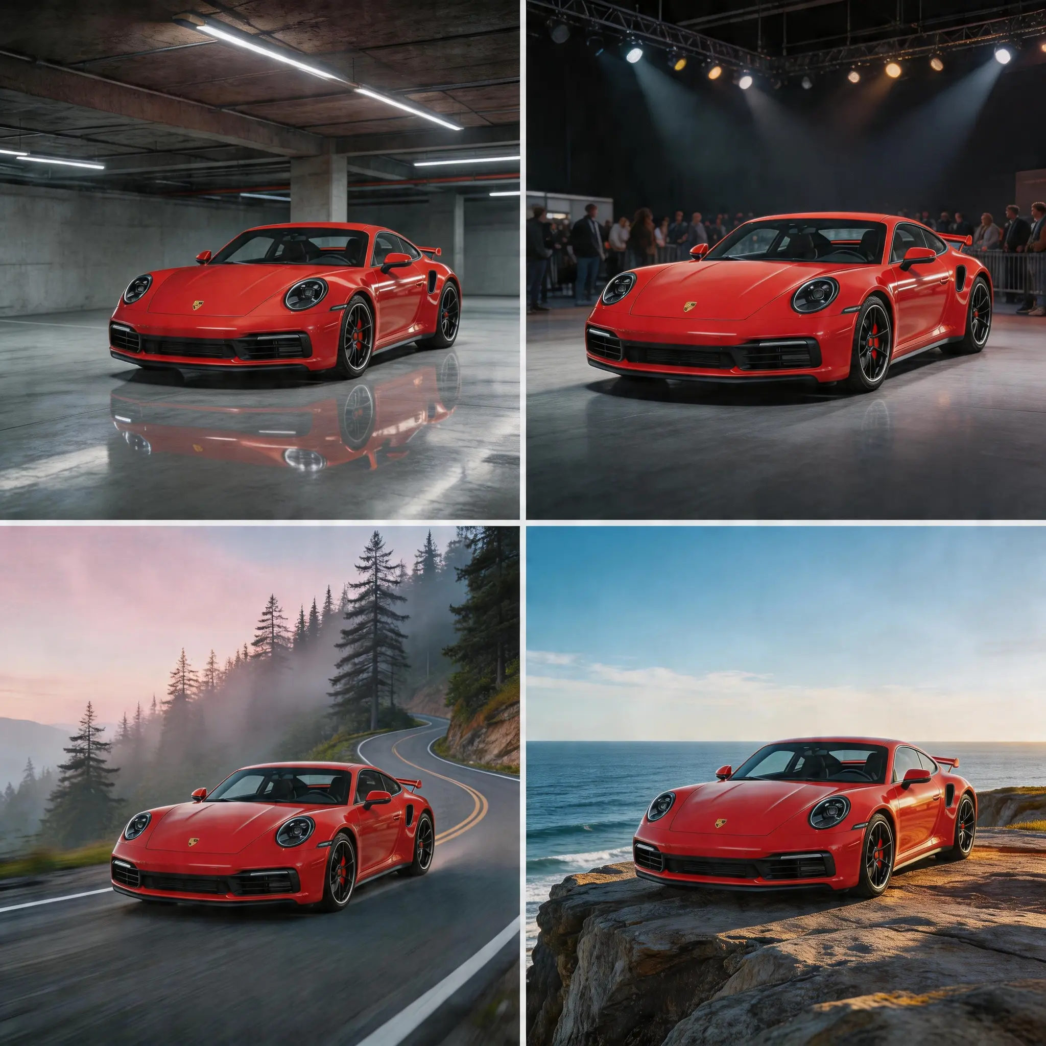 Vehicle cutout shown across four alternate campaign scenes.