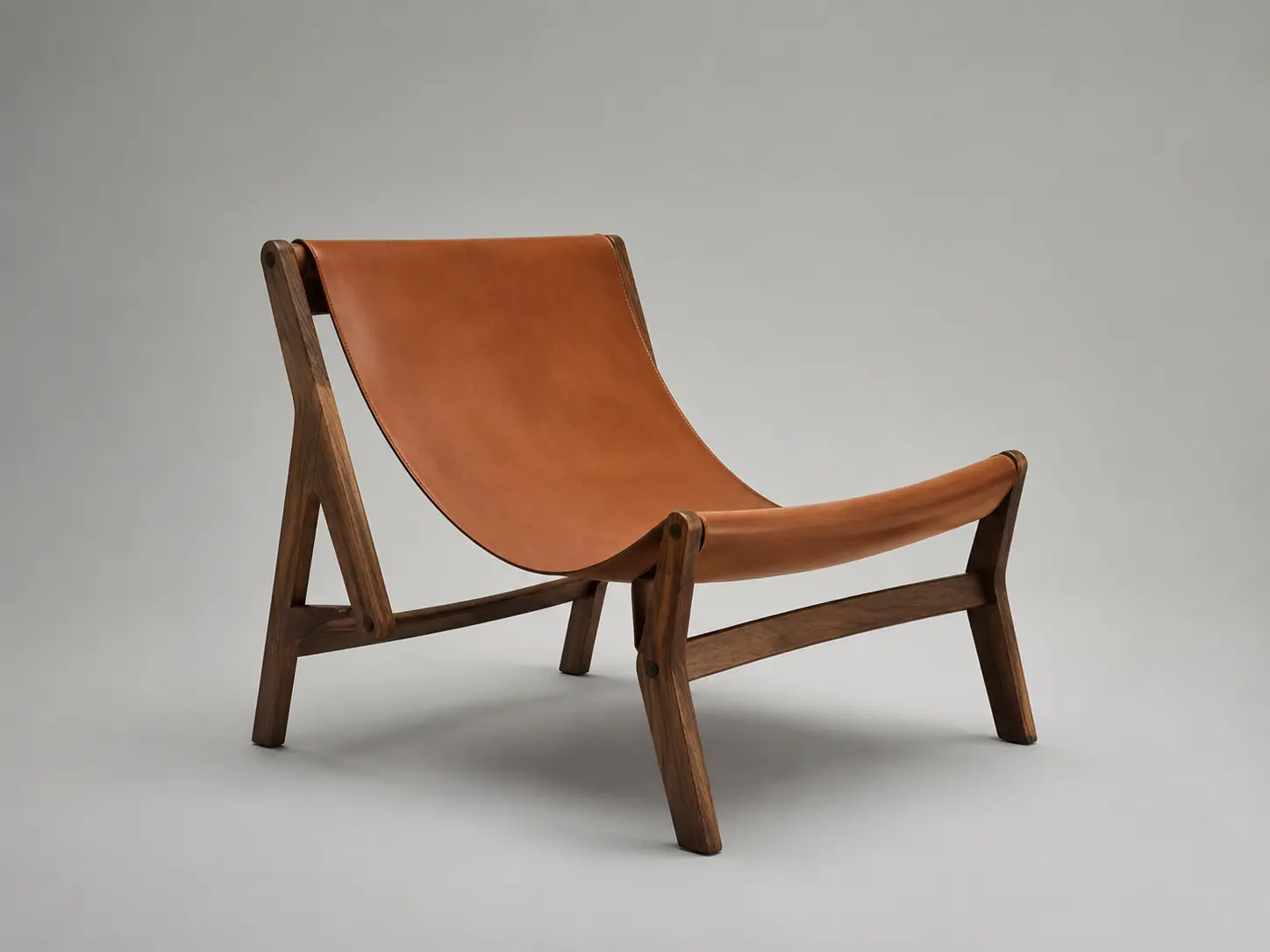 Leather lounge chair product image on a clean studio background.