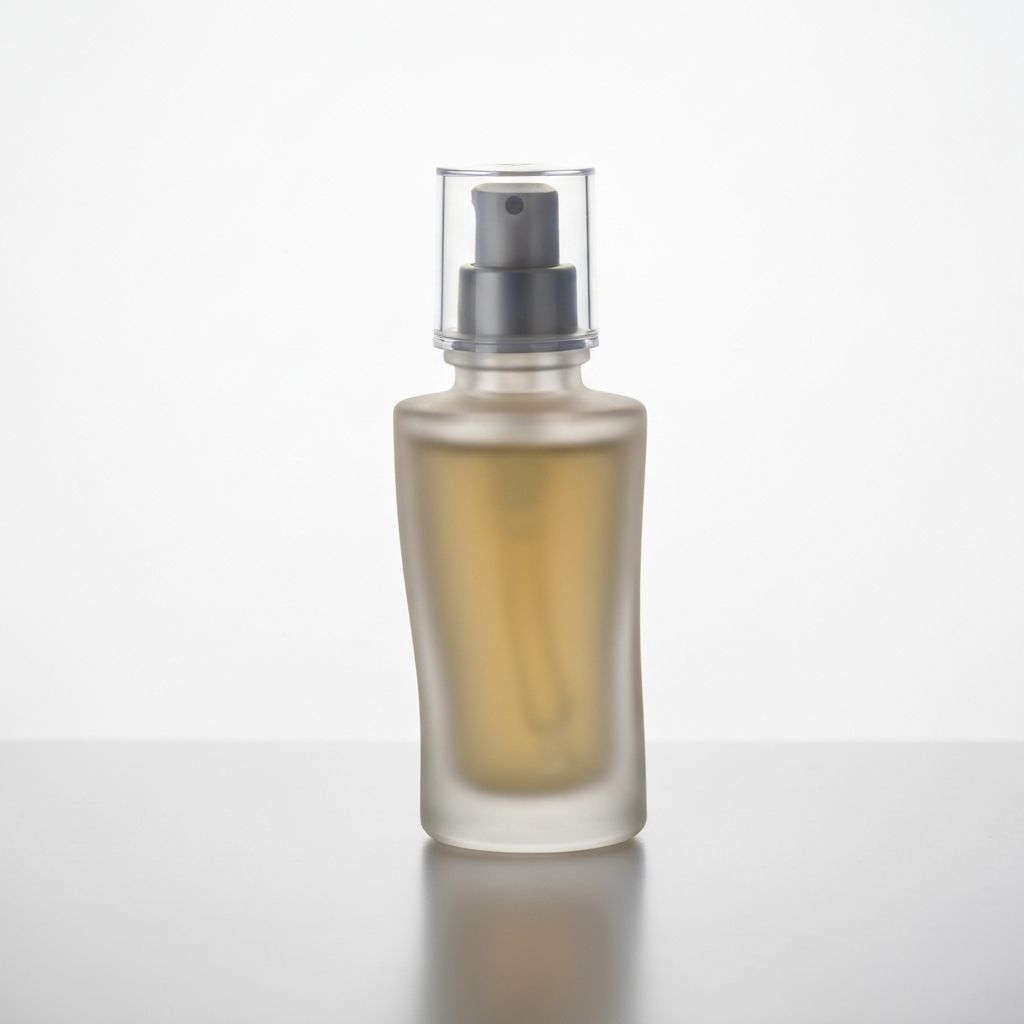 Cosmetic bottle product photography enhanced with studio lighting effects using our AI shadow tool